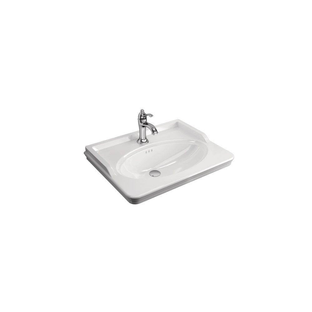 ARTDECO 65 CM ETAJERLİ LAVABO BEYAZ