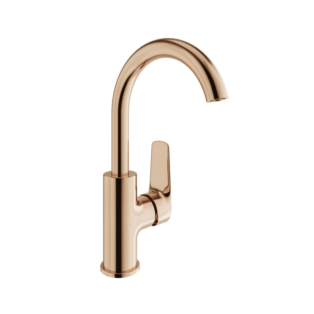 TANDEM DÖNER BORULU LAVABO BATARYASI ROSE GOLD