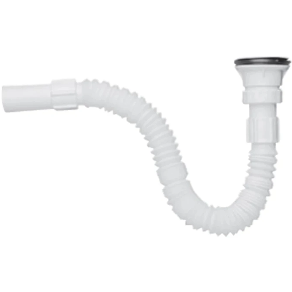 KALE LAVABO SİFONU PLASTİK KÖRÜKLÜ BEYAZ
