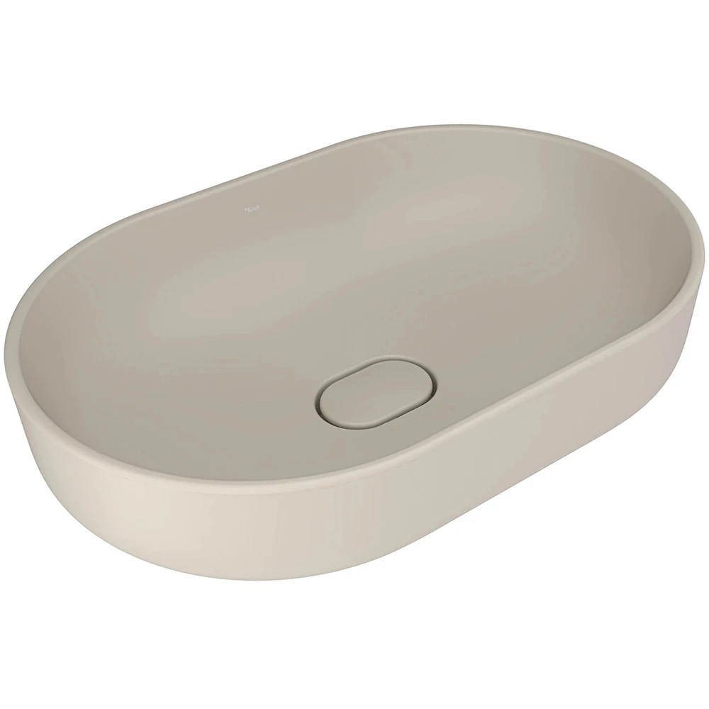 ZERO 2.0 60X40 OVAL ÇANAK LAVABO MAT VİZON