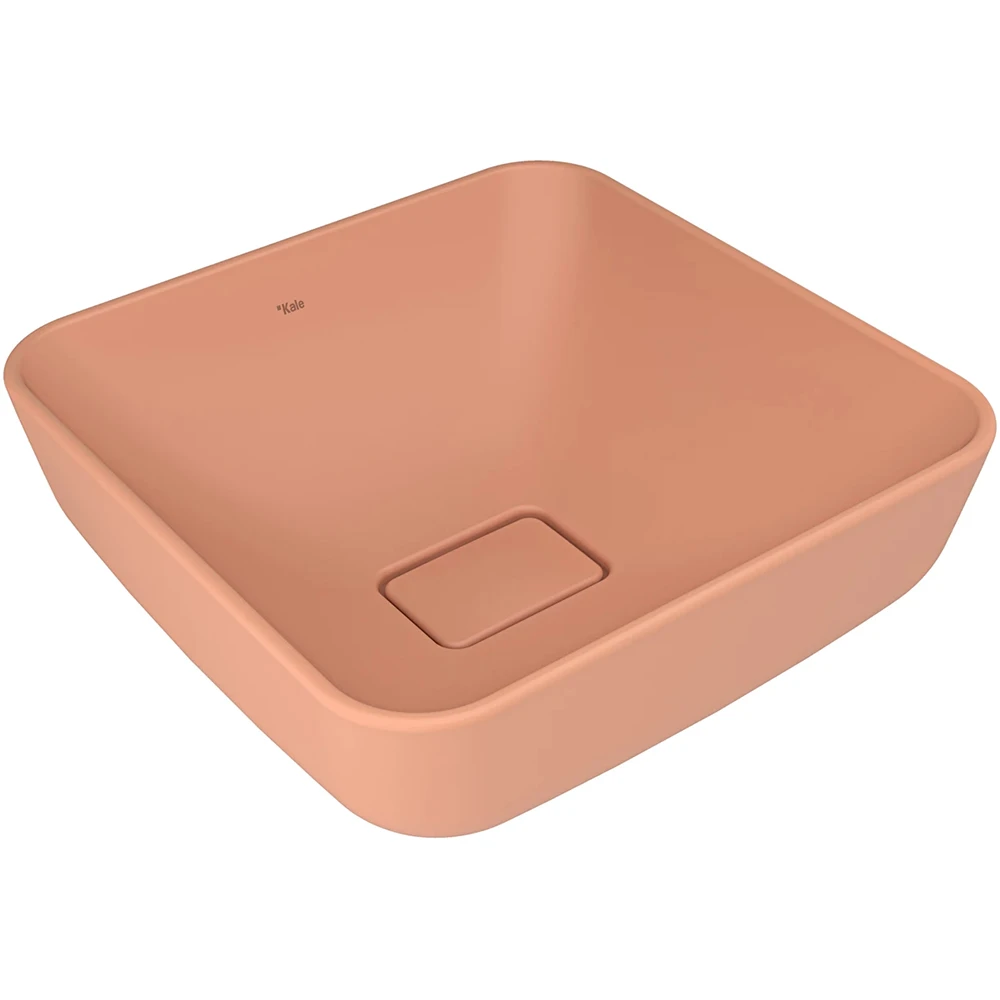 ZERO 2.0 40X40 KARE ÇANAK LAVABO MAT ŞEFTALİ