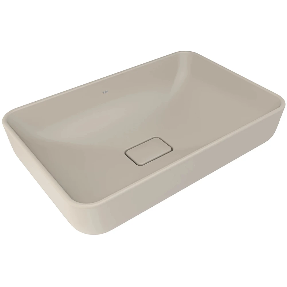 ZERO 2.0 60X40 DİKDÖRTGEN ÇANAK LAVABO MAT VİZON