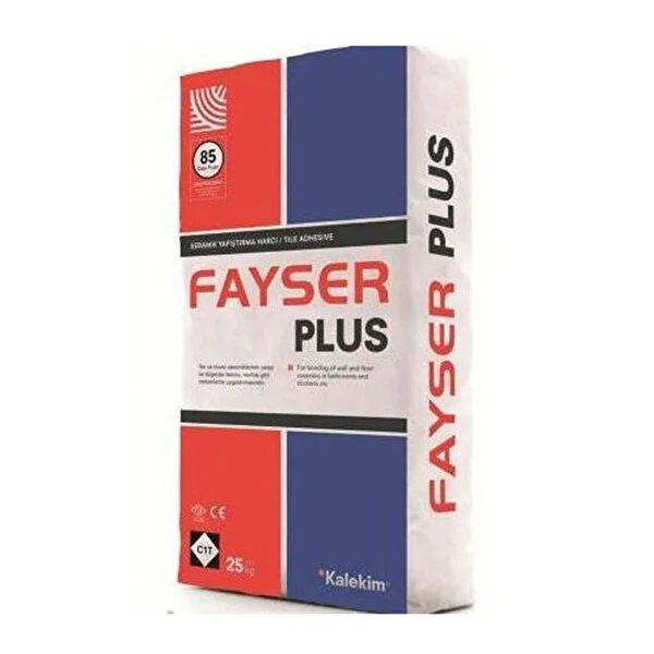 FAYSER PLUS C1T SINIFI YAPIŞTIRMA HARCI GRİ 25 KG