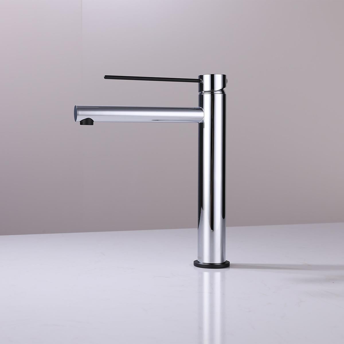 Harper  XL Yüksek Lavabo Bataryası Chrome Black