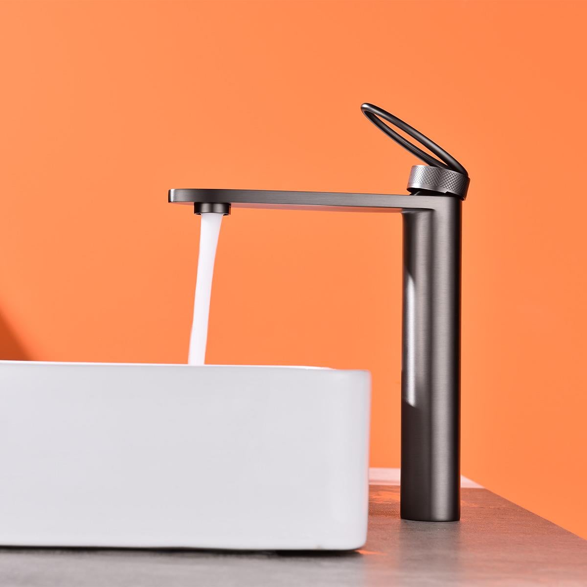 Eternal XL Yüksek Lavabo Bataryası Gun Metal