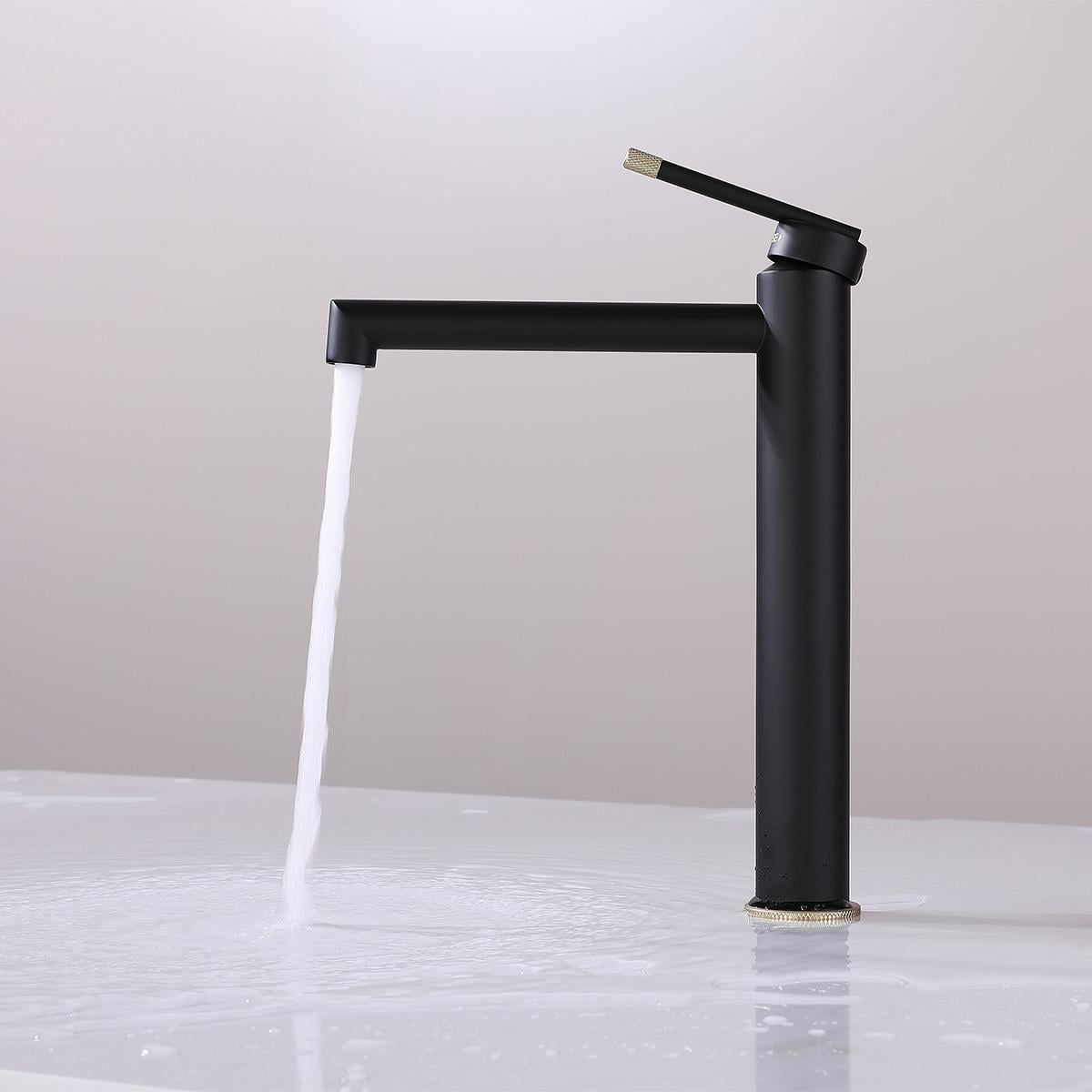Armand XL Yüksek Lavabo Bataryası Matt Black