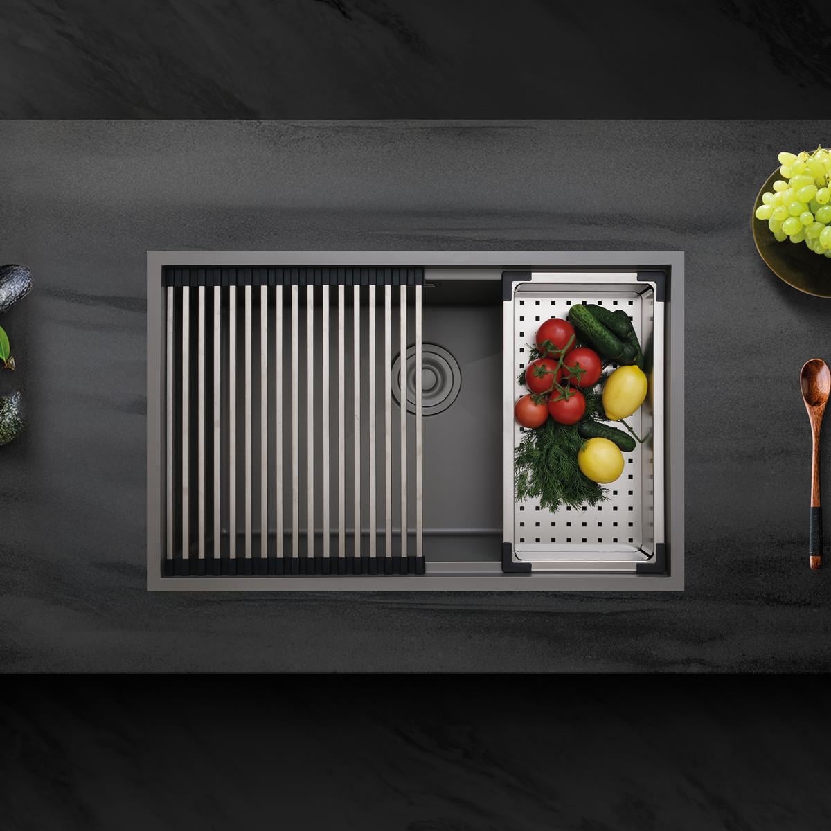 Allure El Yapımı Nano Evye (Seti) 70x44 cm Mat Gri (Gun Grey)