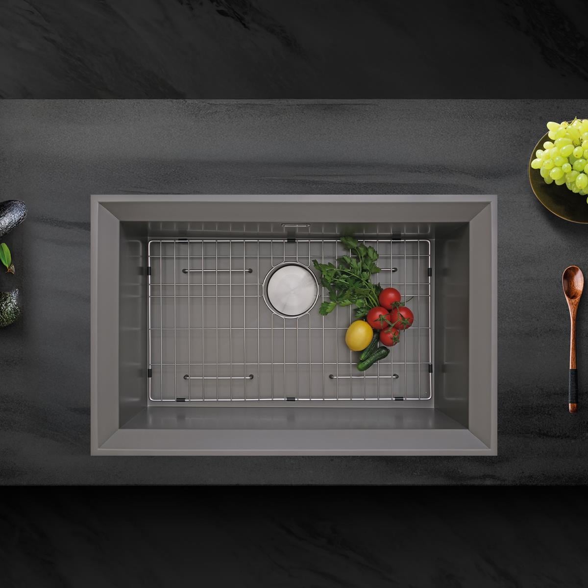 Astro El Yapımı Nano Evye (Seti) 76x48 cm Mat Gri (Gun Grey)