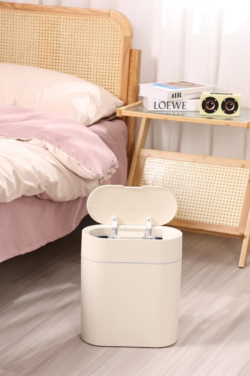 MASE OZONLU TORBA VAKUMLU SENSÖRLÜ ÇÖP KUTUSU 11 LİTRE CREAMY/WHİTE