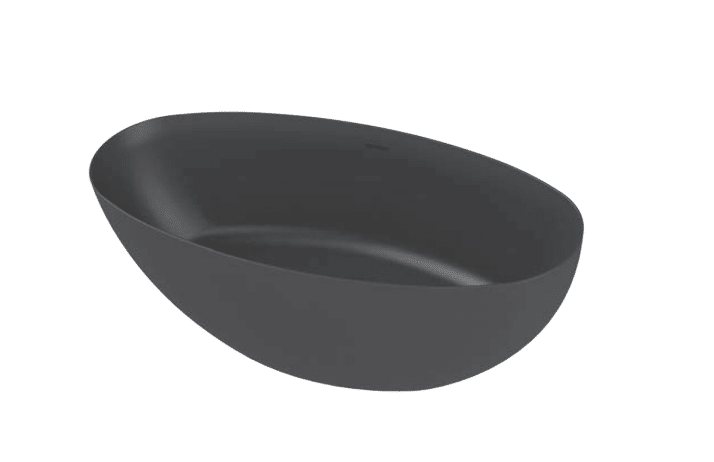 Hüppe Andes Solid Küvet Mat Siyah 170x80