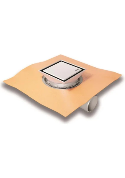 Hüppe Masterv Yalıtımlı Noktasal Su Gideri 15X15 Mat Yandan Çıkışlı 47H0026000000027