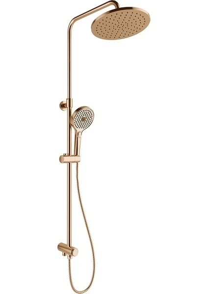 Kale Raın Round Push Button Duş Barı Rose Gold