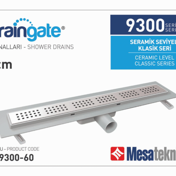 Mesa 60 Cm Duş Kanalı Seramik Seviyeli