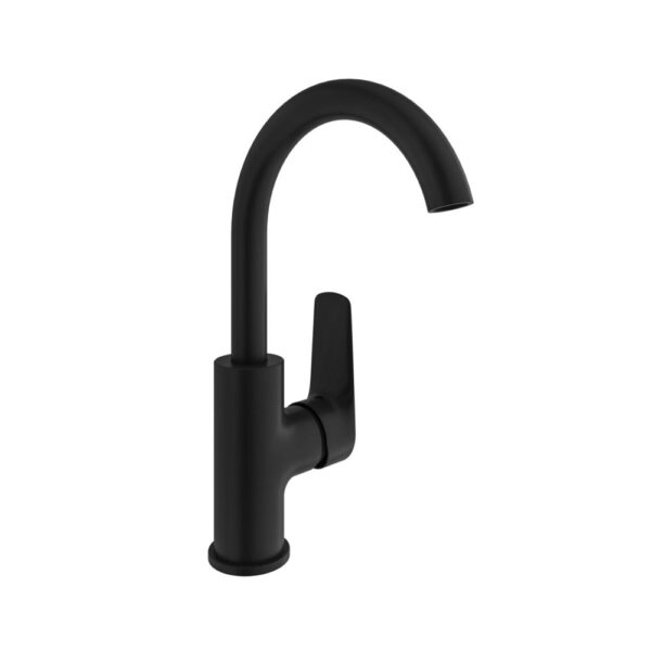 Kale Tandem Döner Borulu Lavabo Bataryası Siyah